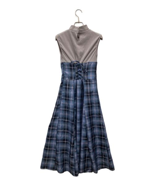 DazzliN（ダズリン）dazzlin (ダズリン) 切替ワンピース ブルー サイズ:Sの古着・服飾アイテム