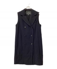 【お値下げ中】アメリビンテージ　フェイクレザーベスト 中古・古着通販】Ameri (アメリ) フェイクレザーベスト ブラック