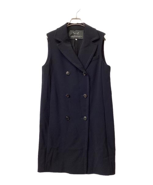 Room no.8（ルームエイト）Room no.8 (ルームエイト) ダブルクロス ジレ ネイビー サイズ:2の古着・服飾アイテム