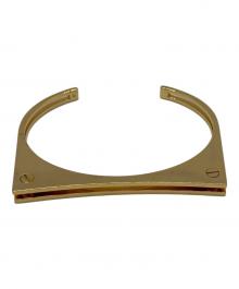Saint Laurent Paris（サンローランパリ）の古着「Geometric Gold-Tone Cuff」｜ゴールド