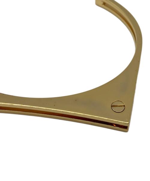 Saint Laurent Paris（サンローランパリ）Saint Laurent Paris (サンローランパリ) Geometric Gold-Tone Cuff ゴールド サイズ:Mの古着・服飾アイテム