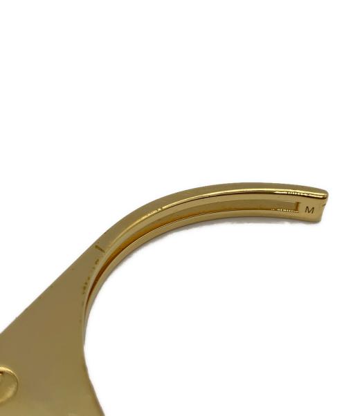 Saint Laurent Paris（サンローランパリ）Saint Laurent Paris (サンローランパリ) Geometric Gold-Tone Cuff ゴールド サイズ:Mの古着・服飾アイテム