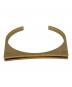 Saint Laurent Paris（サンローランパリ）の古着「Geometric Gold-Tone Cuff」｜ゴールド