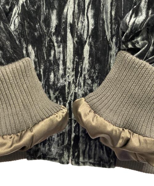 stussy（ステューシー）stussy (ステューシー) ベロアブルゾン グリーン サイズ:Mの古着・服飾アイテム