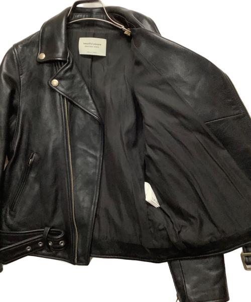 beautiful people（ビューティフルピープル）beautiful people (ビューティフルピープル) ラムレザージャケット ブラック サイズ:150の古着・服飾アイテム