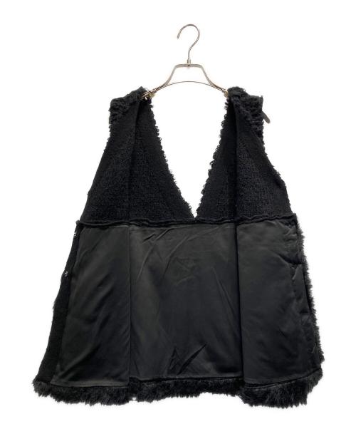 ritto（リット）ritto (リット) ROOP FUR VEST ブラック サイズ:FREEの古着・服飾アイテム
