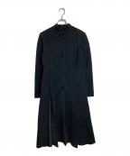 Ms.REIKOミズレイコ）の古着「フレアロングコート　アウター　ライトアウター　日本製」｜ブラック