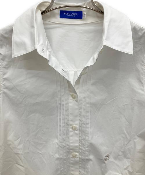 BLUE LABEL CRESTBRIDGE（ブルーレーベルクレストブリッジ）BLUE LABEL CRESTBRIDGE (ブルーレーベルクレストブリッジ) ロゴ刺繍長袖シャツ ホワイト サイズ:36 未使用品の古着・服飾アイテム