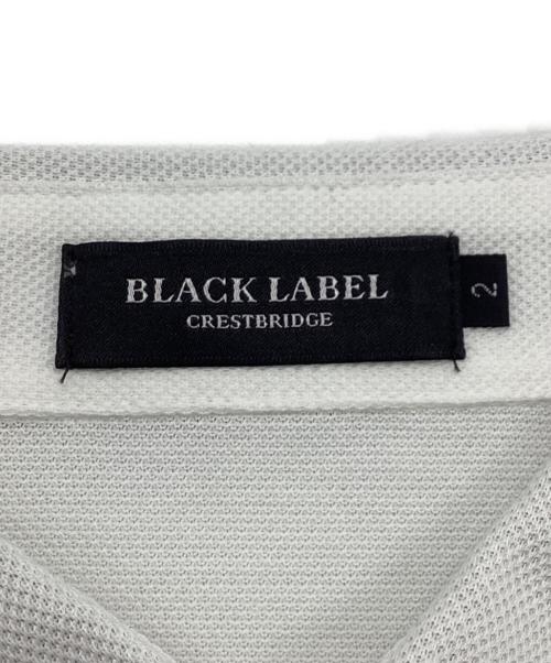 BLACK LABEL CRESTBRIDGE（ブラックレーベル クレストブリッジ）BLACK LABEL CRESTBRIDGE (ブラックレーベル クレストブリッジ) ポロシャツ ホワイト サイズ:2の古着・服飾アイテム