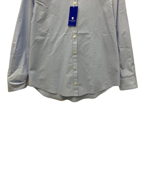 BLUE LABEL CRESTBRIDGE（ブルーレーベルクレストブリッジ）BLUE LABEL CRESTBRIDGE (ブルーレーベルクレストブリッジ) プレミアムブロードブラウス ブルー サイズ:36の古着・服飾アイテム
