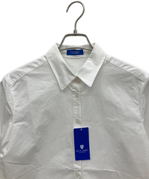 BLUE LABEL CRESTBRIDGE（ブルーレーベルクレストブリッジ）BLUE LABEL CRESTBRIDGE (ブルーレーベルクレストブリッジ) プレミアムブロードブラウス ホワイト サイズ:36の古着・服飾アイテム