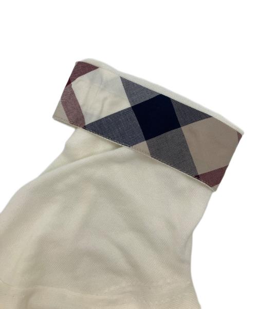 BLUE LABEL CRESTBRIDGE（ブルーレーベルクレストブリッジ）BLUE LABEL CRESTBRIDGE (ブルーレーベルクレストブリッジ) 半袖ニット　半袖カットソー ホワイト サイズ:38 未使用品の古着・服飾アイテム