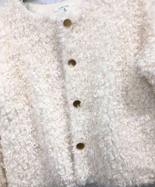 CADUNE（カデュネ）CADUNE (カデュネ) ボアジャン アイボリー サイズ:38の古着・服飾アイテム