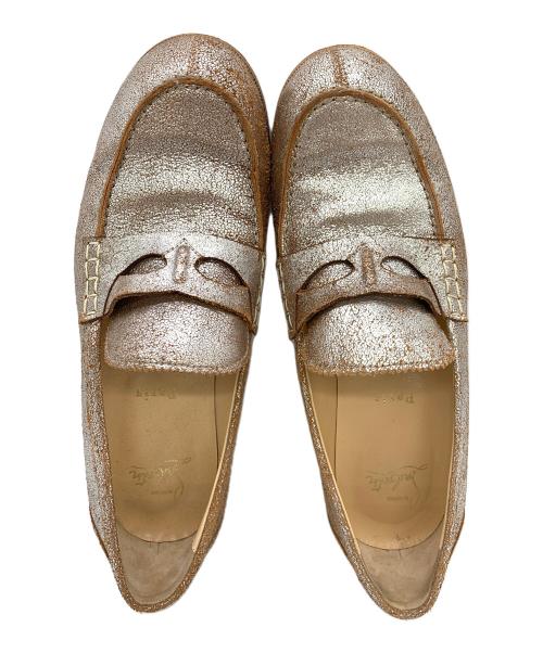 Christian Louboutin（クリスチャン・ルブタン）Christian Louboutin (クリスチャン・ルブタン) ローファー シルバー サイズ:38 1/2の古着・服飾アイテム