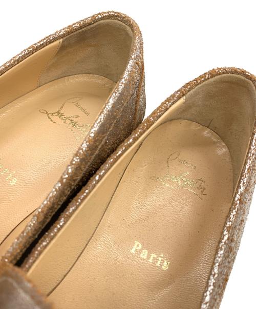 Christian Louboutin（クリスチャン・ルブタン）Christian Louboutin (クリスチャン・ルブタン) ローファー シルバー サイズ:38 1/2の古着・服飾アイテム
