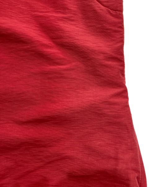 KAPITAL（キャピタル）KAPITAL (キャピタル) レザー切替ベスト　裏オルテガ柄 レッド×グレー サイズ:0の古着・服飾アイテム