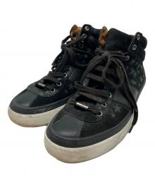 JIMMY CHOO（ジミーチュウ）の古着「ハイカットスニーカー」｜ブラック