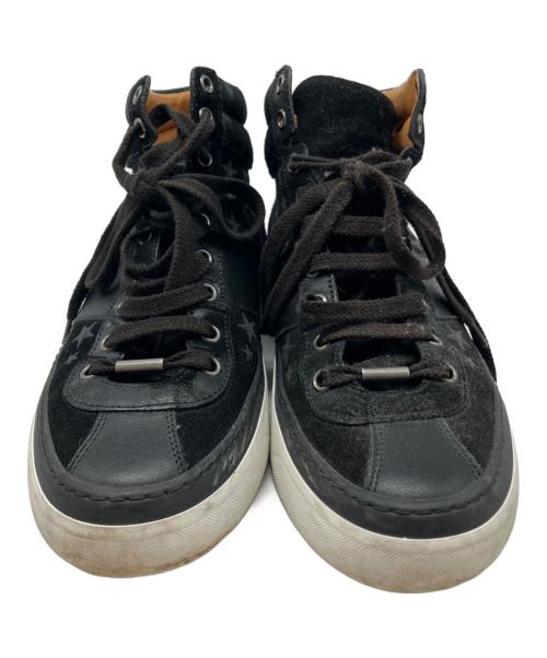 JIMMY CHOO（ジミーチュウ）JIMMY CHOO (ジミーチュウ) ハイカットスニーカー ブラック サイズ:40の古着・服飾アイテム