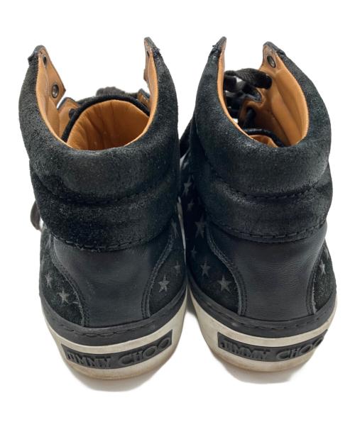 JIMMY CHOO（ジミーチュウ）JIMMY CHOO (ジミーチュウ) ハイカットスニーカー ブラック サイズ:40の古着・服飾アイテム