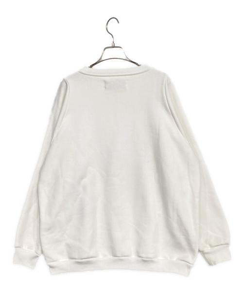 THIRD MAGAZINE（サードマガジン）THIRD MAGAZINE (サードマガジン) ロゴ刺繍裏毛スウェット ホワイト サイズ:SIZE 9の古着・服飾アイテム