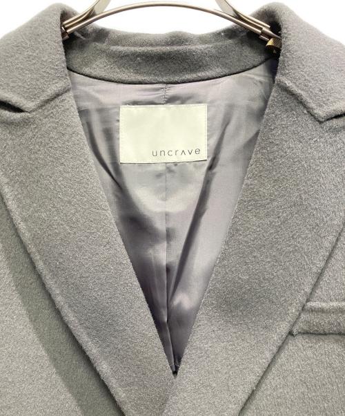 uncrave（アンクレイヴ3.）uncrave (アンクレイヴ3.) リバー ジャケットコート グレー サイズ:１の古着・服飾アイテム