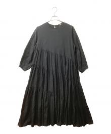 Curensology（カレンソロジー）の古着「フローティアードワンピース」｜ブラック