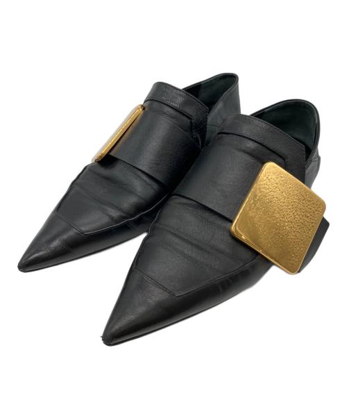 JIL SANDER（ジルサンダー）JIL SANDER (ジルサンダー) ポインテッドトゥパンプス ブラック サイズ:35の古着・服飾アイテム