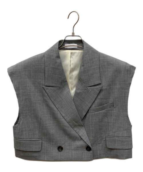 MAISON SPECIAL（メゾンスペシャル）MAISON SPECIAL (メゾンスペシャル) Cut-off Short Gilet カットオフショートジレ グレー サイズ:FREEの古着・服飾アイテム