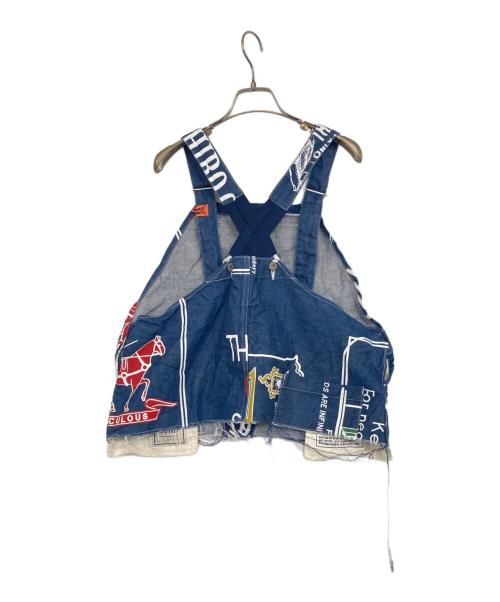 Maison MIHARA YASUHIRO（メゾン ミハラ ヤスヒロ）Maison MIHARA YASUHIRO (メゾン ミハラ ヤスヒロ) デニムサロペットトップス ブルー サイズ:SIZE Fの古着・服飾アイテム