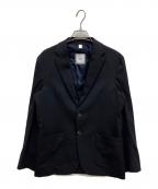 SHIPSシップス）の古着「ウールストレッチソリッドジャケット　テーラードジャケット」｜ネイビー