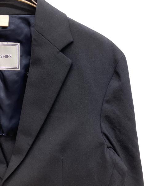 SHIPS（シップス）SHIPS (シップス) ウールストレッチソリッドジャケット　テーラードジャケット ネイビー サイズ:Sの古着・服飾アイテム