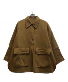 Adam et Rope（アダム エ ロペ）の古着「リバーショートシャツコート」｜キャメル