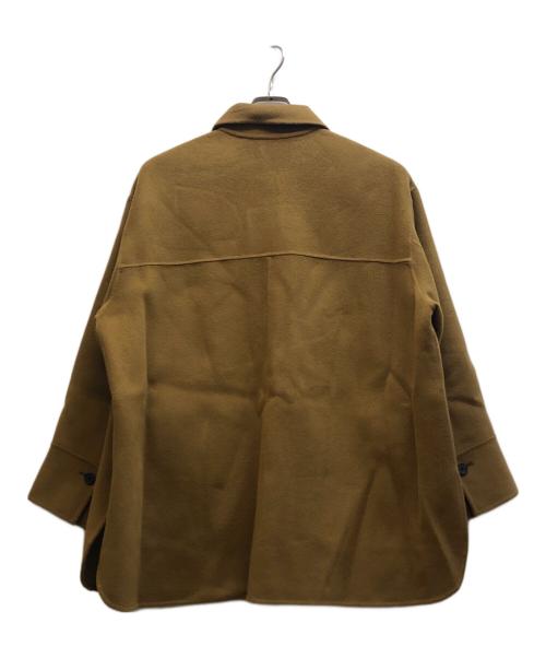 Adam et Rope（アダム エ ロペ）Adam et Rope (アダム エ ロペ) リバーショートシャツコート キャメル サイズ:Fの古着・服飾アイテム