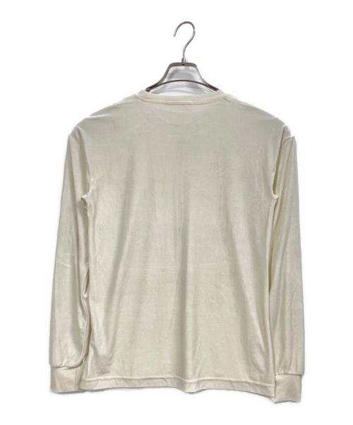 BACCA（バッカ）BACCA (バッカ) ベロアジャージーオーバーカットソー アイボリー サイズ:Sの古着・服飾アイテム