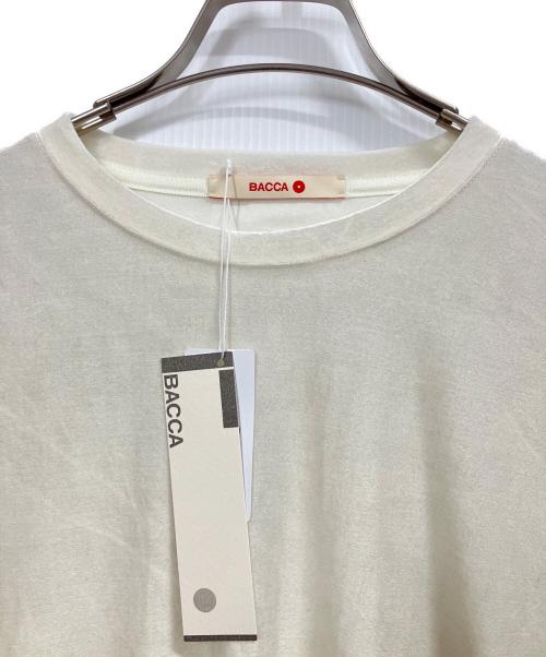 BACCA（バッカ）BACCA (バッカ) ベロアジャージーオーバーカットソー アイボリー サイズ:Sの古着・服飾アイテム