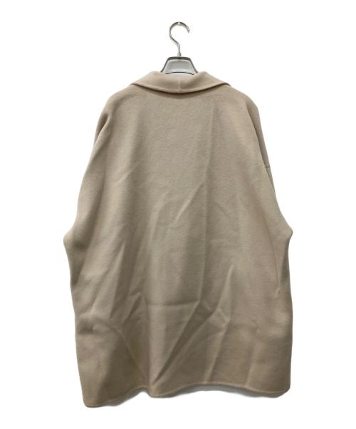 DES PRES（デ プレ）DES PRES (デ プレ) ダブルフェイスメルトンビーバー ワイドカラーコート ベージュ サイズ:Freeの古着・服飾アイテム