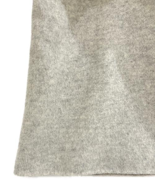 DRAWER（ドゥロワー）DRAWER (ドゥロワー) ダブルフェイスベルトロングコート　6525-234-0704 グレー サイズ:36の古着・服飾アイテム