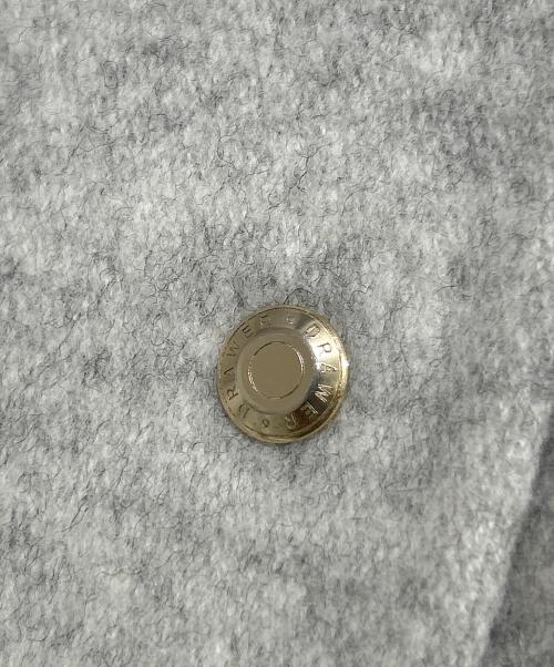 DRAWER（ドゥロワー）DRAWER (ドゥロワー) ダブルフェイスベルトロングコート　6525-234-0704 グレー サイズ:36の古着・服飾アイテム