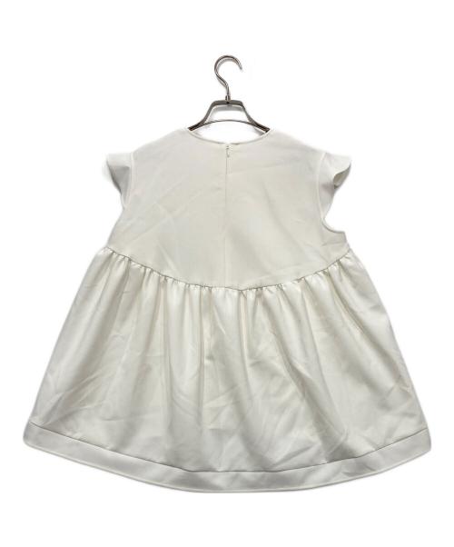 YOKO CHAN（ヨーコチャン）YOKO CHAN (ヨーコチャン) バックコクーンブラウス ホワイト サイズ:38の古着・服飾アイテム