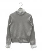 UNITED ARROWSユナイテッドアローズ）の古着「オーガンジー ラッフルフリル 4WAY ニット」｜グレー