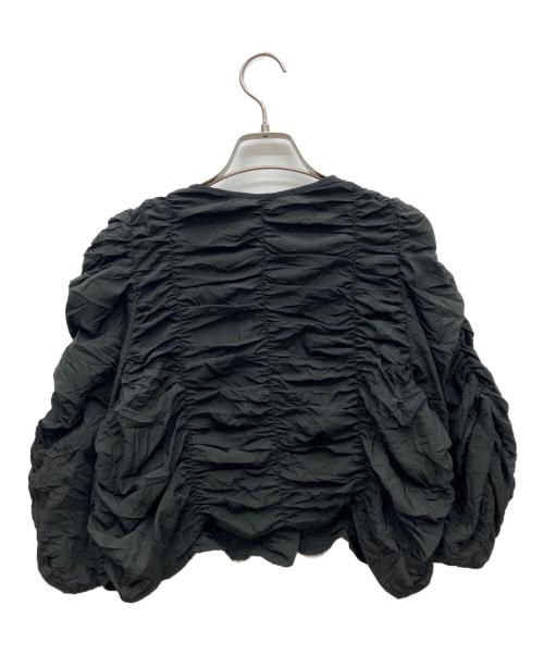 UNITED ARROWS（ユナイテッドアローズ）UNITED ARROWS (ユナイテッドアローズ) ワッシャー シャーリング 2WAY ブラウス ブラック サイズ:freeの古着・服飾アイテム