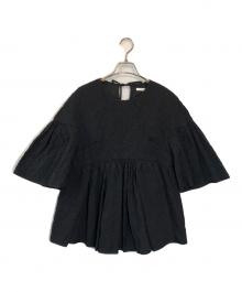 CECILIE BAHNSEN（セシリーバンセン）の古着「Jerry Drop Shoulder Top」｜ブラック
