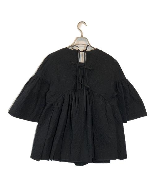 CECILIE BAHNSEN（セシリーバンセン）Cecilie Bahnsen (セシリーバンセン) Jerry Drop Shoulder Top ブラック サイズ:SIZE UK8の古着・服飾アイテム