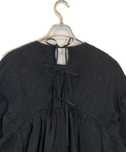 CECILIE BAHNSEN（セシリーバンセン）Cecilie Bahnsen (セシリーバンセン) Jerry Drop Shoulder Top ブラック サイズ:SIZE UK8の古着・服飾アイテム