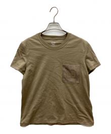 HERMES（エルメス）の古着「刺繍ポケットTシャツ」｜モカ