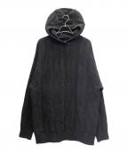 HERMESエルメス）の古着「Hロゴ プルオーバー パーカー」｜ブラック