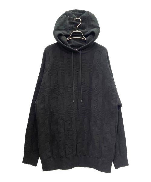 HERMES（エルメス）HERMES (エルメス) Hロゴ プルオーバー パーカー ブラック サイズ:38の古着・服飾アイテム