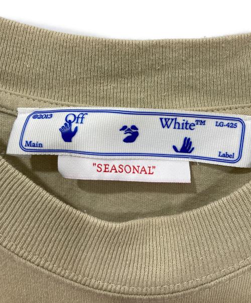 OFFWHITE（オフホワイト）OFFWHITE (オフホワイト) CARAVAGGIO ARROW SLIM S/S TEE DARK SAND サイズ:Sの古着・服飾アイテム