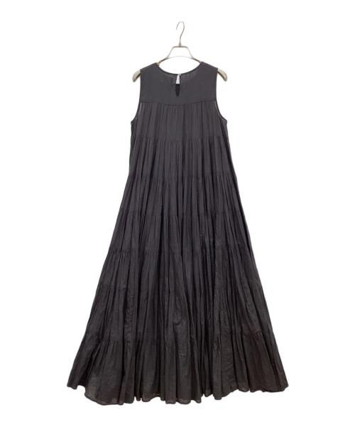 Spick and Span（スピック＆スパン）Spick and Span (スピックアンドスパン) HYU100/ボイルティアードワンピース ブラック サイズ:38の古着・服飾アイテム