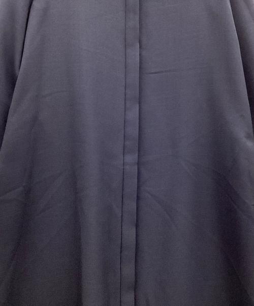 SHIPS any（シップスエニィ）SHIPS any (シップスエニィ) ダブルクロス Aライン シャツワンピース ネイビー サイズ:Fの古着・服飾アイテム